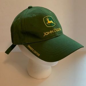 John Deere owners edition baseball hat cap green adjustable strap